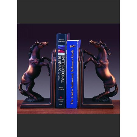 MARIAN IMPORTS Marian Imports 53001 Horse Bookends Sculpture - 8 x 9 in. 53001